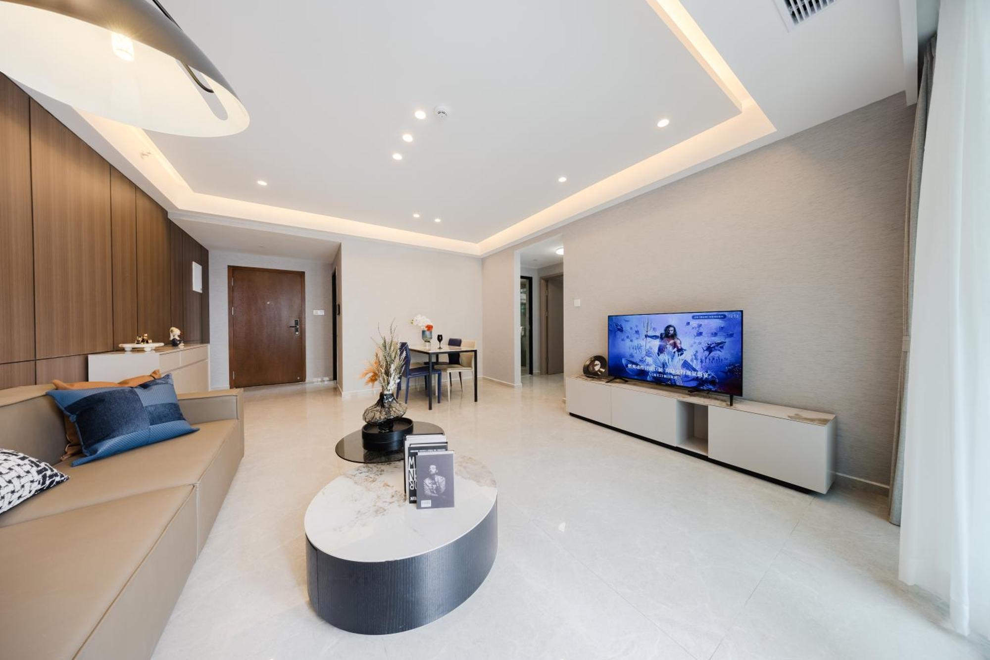 Boruisi Video And Audio Light House - Shenzhen Convention And Exhibition Center Gangxia Metro Station Aparthotel ภายนอก รูปภาพ