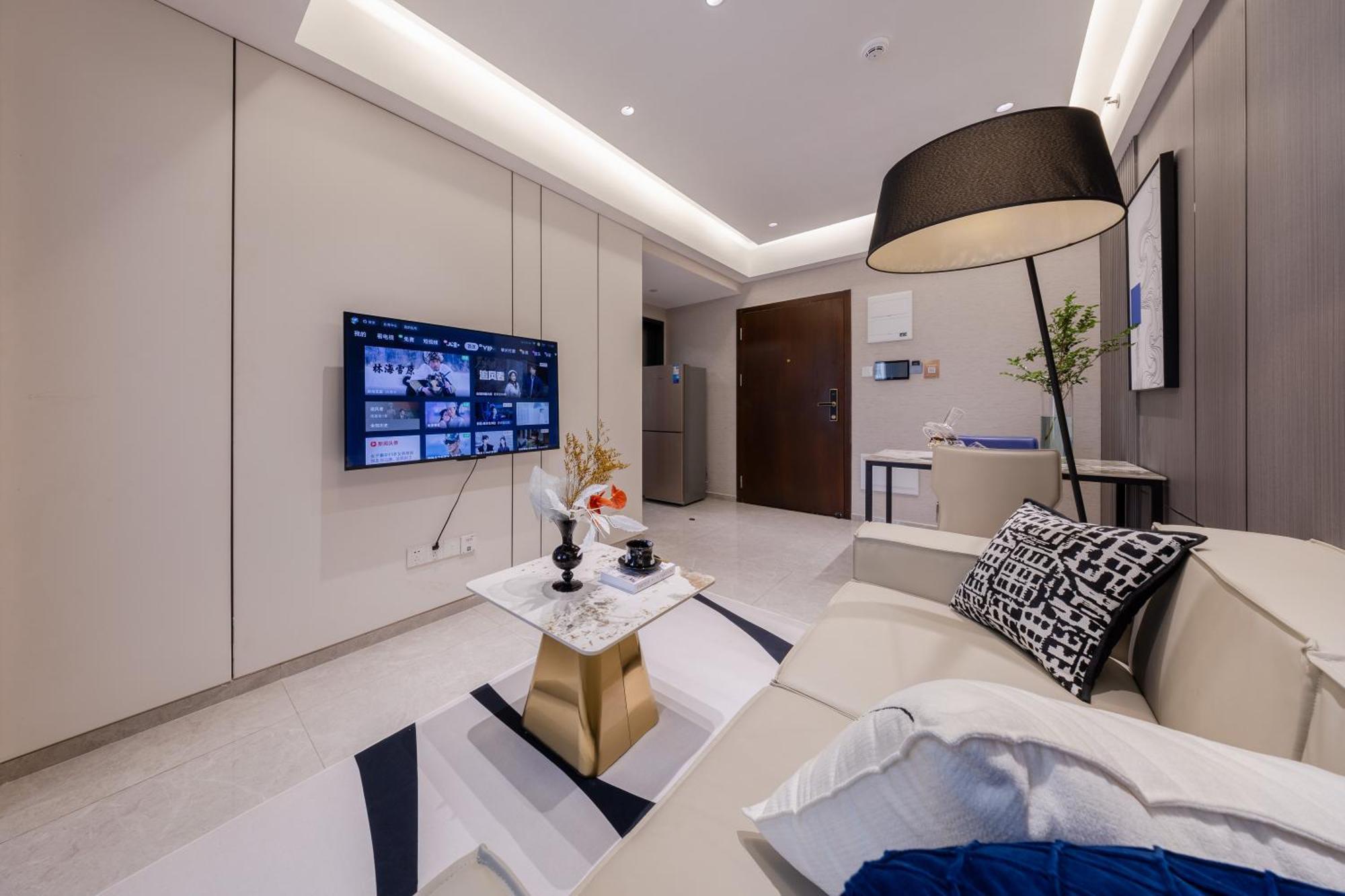 Boruisi Video And Audio Light House - Shenzhen Convention And Exhibition Center Gangxia Metro Station Aparthotel ภายนอก รูปภาพ