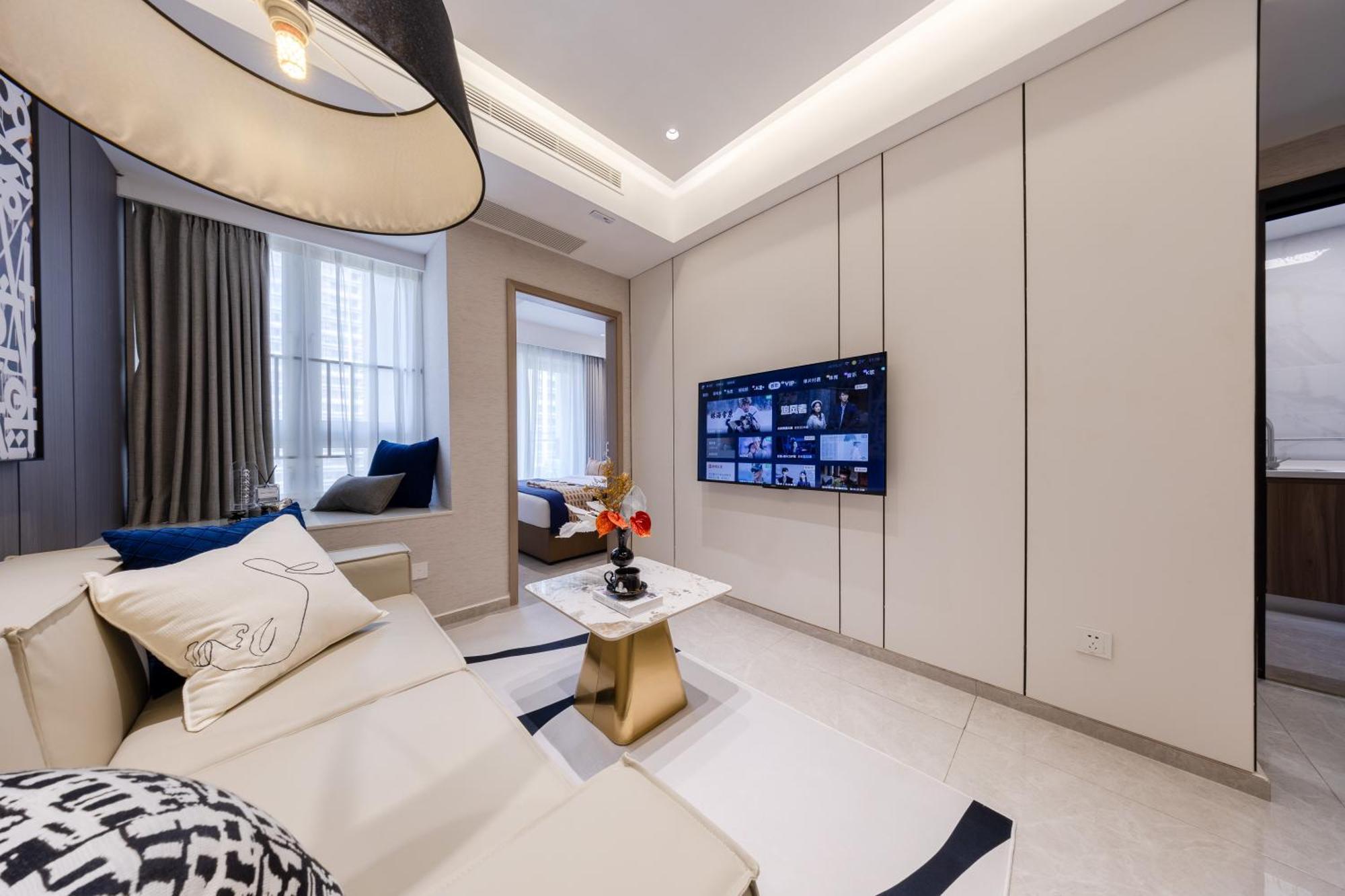 Boruisi Video And Audio Light House - Shenzhen Convention And Exhibition Center Gangxia Metro Station Aparthotel ภายนอก รูปภาพ